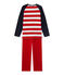Pigiama per bambino con ancora blu SMOKING/rosso FROUFROU/ LAIT