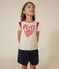 T-shirt in jersey bambina ecru AVALANCHE
