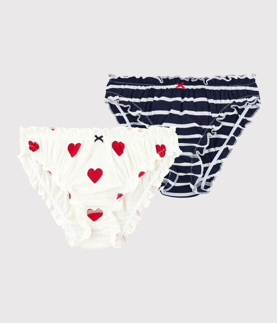 Confezione da 2 slip con frufru in cotone BIO Donna variante 1