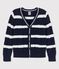 Cardigan in cotone bambino blu SMOKING/bianco MARSHMALLOW