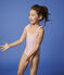Costume intero riciclato bambina rosa GRETEL/bianco MARSHMALLOW
