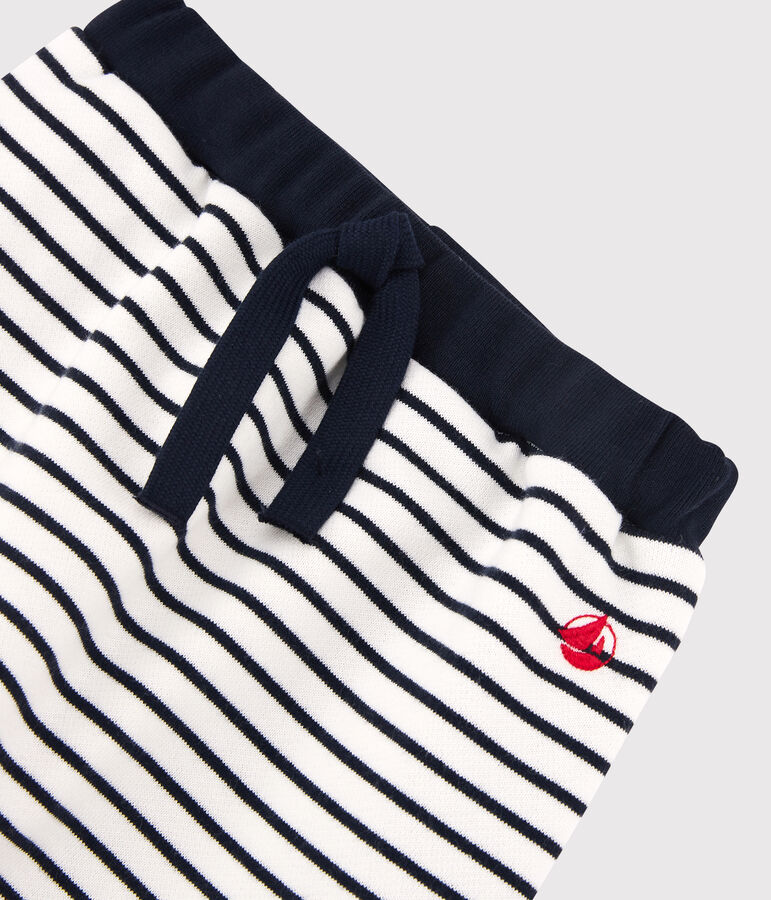 Pantaloni in molleton beb&egrave;. bianco MARSHMALLOW/blu SMOKING