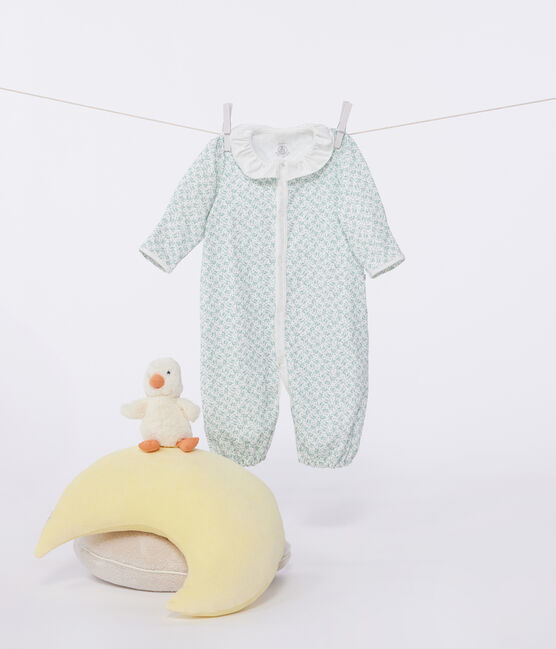 Sacco nanna in cotone con colletto a fiori neonato bianco MARSHMALLOW/bianco MULTICO