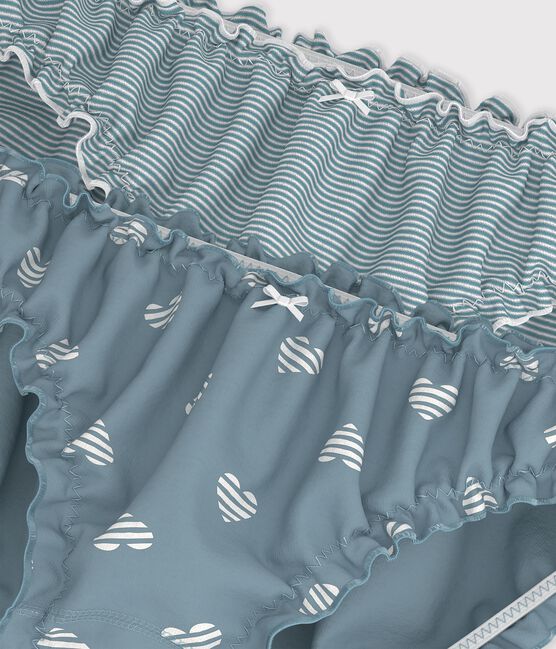 Set di slip arricciati in cotone con stampa a cuori donna variante 1