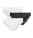 Trio slip bambina con balze