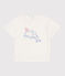 T-shirt a maniche corte in cotone tinta unita neonato bianco MARSHMALLOW