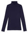 Dolcevita donna in cotone leggero blu Soir