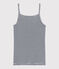 Canottiera con spalline iconica in cotone a righe Donna blu SMOKING/bianco MARSHMALLOW