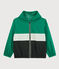 Giacca antivento in poliestere riciclato bambino blu SMOKING/ GAZON