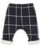 Pantalone bebè maschio a scacchi doppiato in sherpa nero CITY/bianco MULTICO