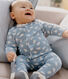 Set 3 pezzi con orso stampato e body con colletto ricamato neonato