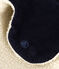 Colbacco in misto velluto e sherpa bambino blu SMOKING