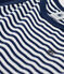 Abito a righe senza maniche in cotone bambina blu MEDIEVAL/bianco MARSHMALLOW