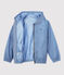 Giacca antivento in poliestere riciclato bambino blu SURF/bianco MARSHMALLOW
