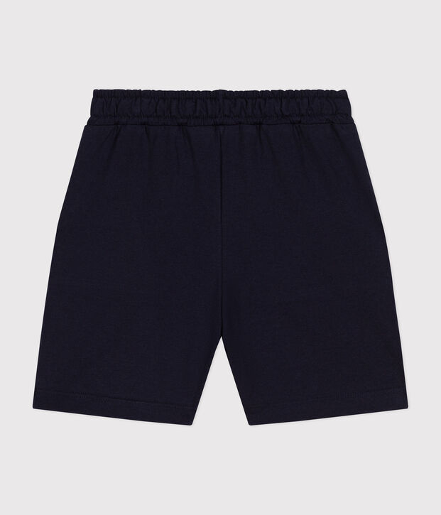 Shorts in cotone bambino blu