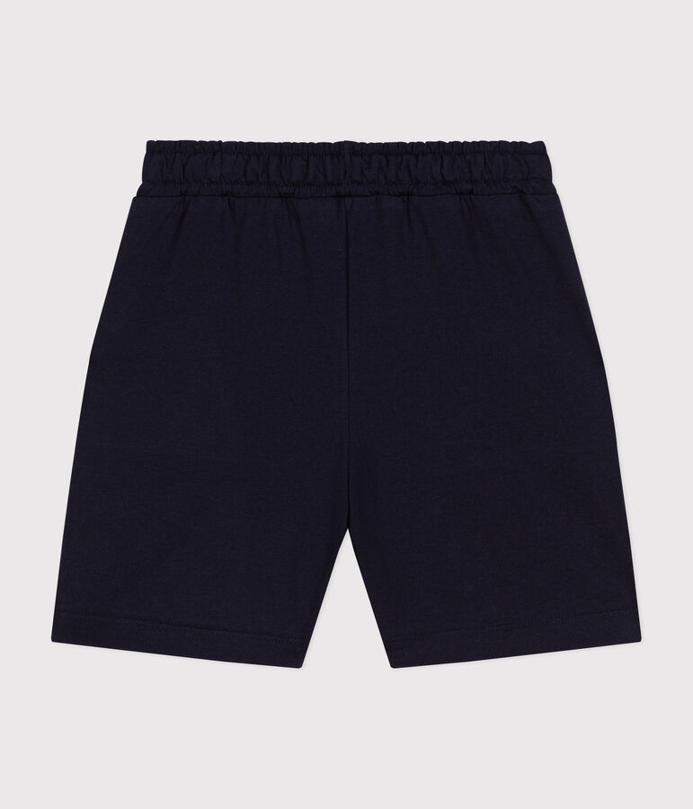 Shorts in cotone bambino blu