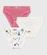 Set di slip in cotone con stampa Parigi bambina