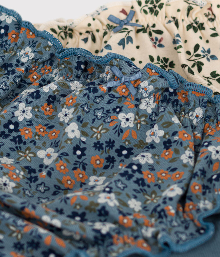 Confezione da 2 slip con frufru in cotone donna multicolore