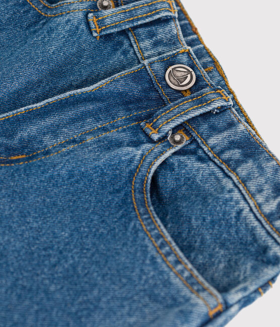 Pantaloni in denim bambino blu BLEU MOYEN