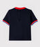 T-shirt maniche corte in cotone bebè maschio blu SMOKING