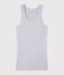 Canottiera iconica in cotone Donna grigio BELUGA CHINE