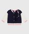 Teddy in cotone neonata blu SOIR/ MILK