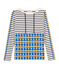 T-shirt marinière donna beige COQUILLE/blu SMOKING
