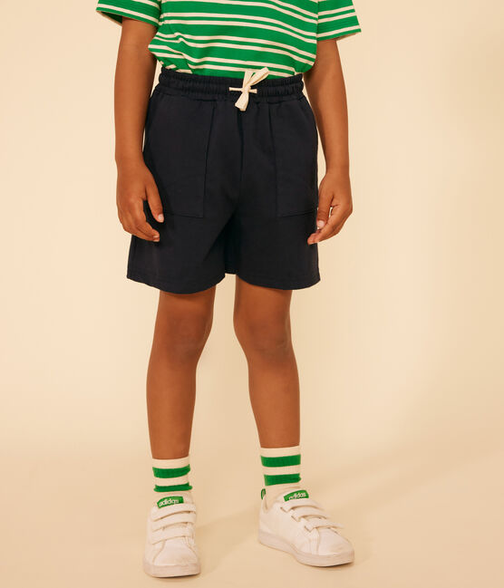 Shorts in cotone bambino blu SMOKING