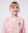 Felpa in cotone stampato bambina rosa FLEUR/ SPI