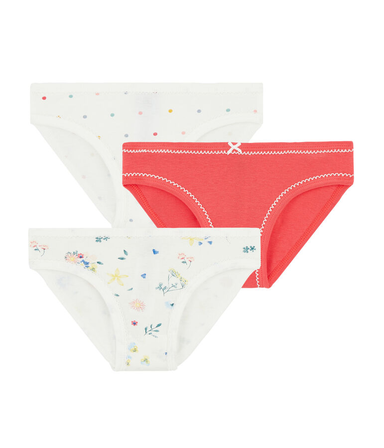 Trio slip bambina multicolore