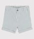 Shorts bebè in seersucker a righe 