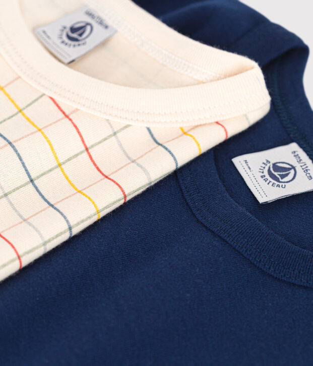 Confezione da 2 T-shirt a maniche corte in cotone bambino multicolore