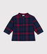 Camicia in flanella a quadri neonato