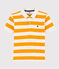 Polo manica corta in jersey bambino giallo TEHONI/bianco MARSHMALLOW