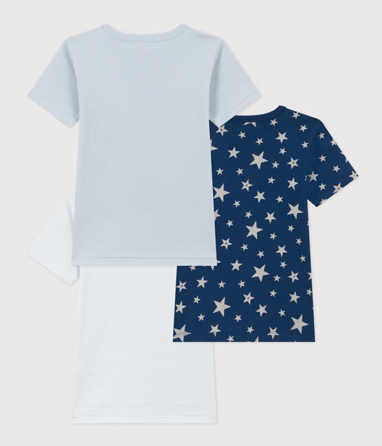 Confezione da 3 t-shirt manica corta bambino in cotone motivo stella variante 1