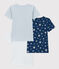 Confezione da 3 t-shirt manica corta bambino in cotone motivo stella variante 1