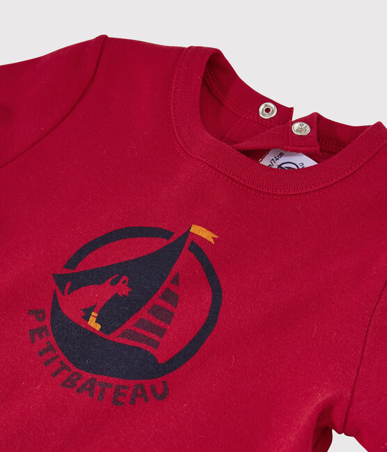 T-shirt a maniche corte da neonata rosso TERKUIT