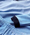 Pigiama bambino millerighe in cotone blu RUISSEAU/bianco MARSHMALLOW