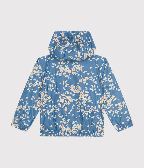 Giacca a vento legggera bambina blu BEACH/ MULTICO