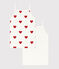 Confezione da 2 canottiere con spalline bambina in cotone motivo cuore variante 1