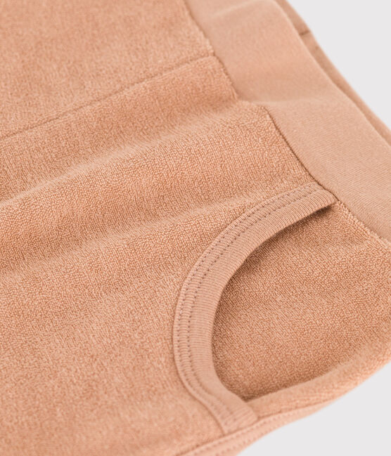 Shorts in spugna bouclette bambina beige VINTAGE