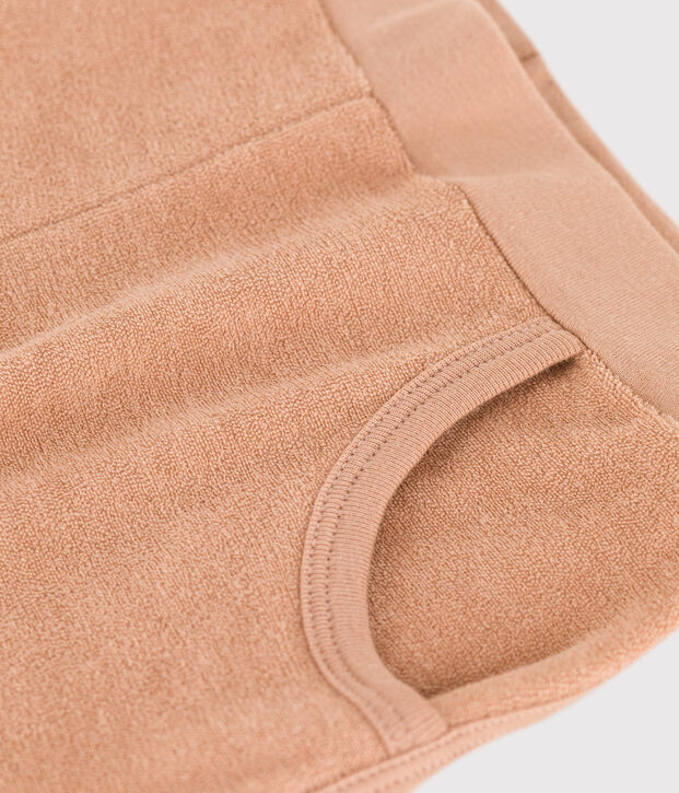 Shorts in spugna bouclette bambina beige