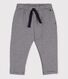 Pantaloni a righe bebè in jersey spesso