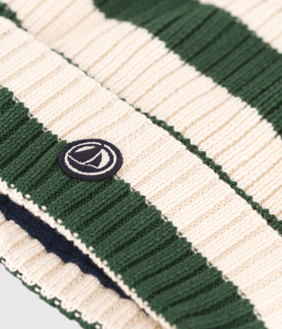 Cappello in maglia a righe con fodera in pile bambino unisex AVORIAZ/ AVALANCHE