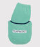 Pigiama millerighe verde bambino a costine verde PRADO/bianco MARSHMALLOW