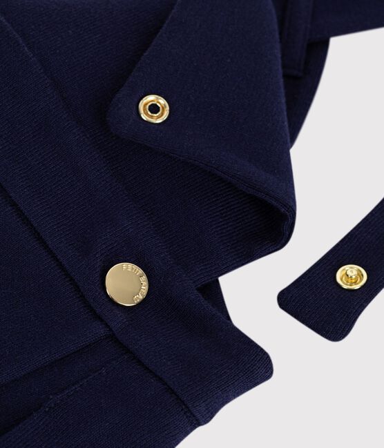 Abito in cotone  plissettato neonata blu SOIR