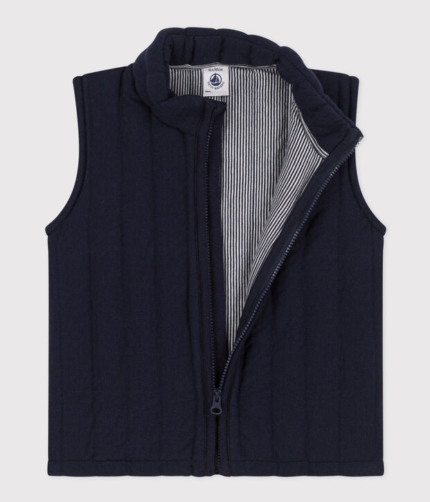 Giacca smanicata in tubique trapuntato per beb&egrave; SMOKING