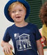 T-shirt a maniche corte in cotone con stampa bambino
