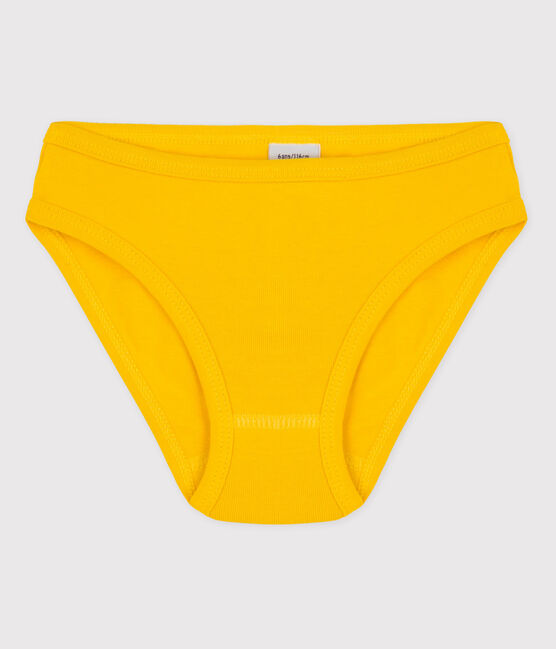 La mutandina in cotone per bambina giallo HONEY