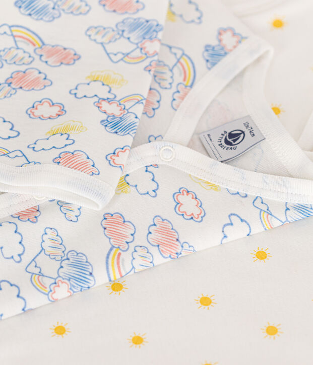 Set di 2 pigiami beb&egrave; in cotone multicolore
